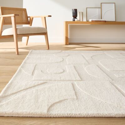Tapis en Laine Redoute Interieurs - Motifs Organiques - 120x170cm Tapis en Laine Redoute Interieurs - Motifs Organiques - 120x170cm