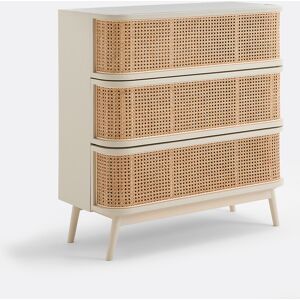 LA REDOUTE INTERIEURS Commode, 3 tiroirs, avec cannage de rotin, LAORA LA REDOUTE INTERIEURS Commode, 3 tiroirs, avec cannage de rotin, LAORA