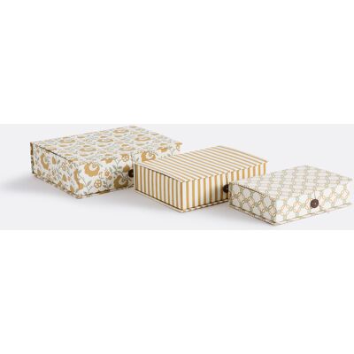 LA REDOUTE INTERIEURS Lot de 3 boîtes de rangement, Yassia LA REDOUTE INTERIEURS Lot de 3 boîtes de rangement, Yassia