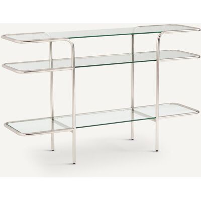Redoute Molna Table d'Appoint - Métal et Verre Industriel Redoute Molna Table d'Appoint - Métal et Verre Industriel