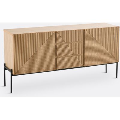 LA REDOUTE INTERIEURS Buffet vintage, 2 portes, 3 tiroirs, Lodge LA REDOUTE INTERIEURS Buffet vintage, 2 portes, 3 tiroirs, Lodge