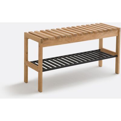 LA REDOUTE INTERIEURS Banc chêne massif et métal fer, Kia LA REDOUTE INTERIEURS Banc chêne massif et métal fer, Kia