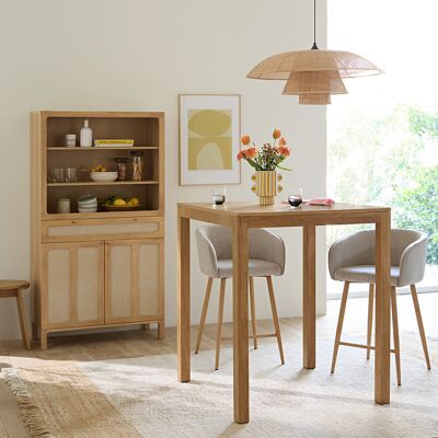 LA REDOUTE INTERIEURS Buffet haut 2 portes, frêne et lin, Esmara LA REDOUTE INTERIEURS Buffet haut 2 portes, frêne et lin, Esmara