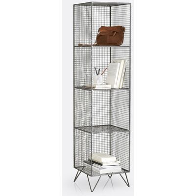 LA REDOUTE INTERIEURS AREGLO Étagère - 4 Compartiments, Gris LA REDOUTE INTERIEURS AREGLO Étagère - 4 Compartiments, Gris