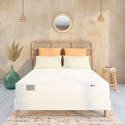 LA REDOUTE INTERIEURS Ensemble matelas 651 ressorts, soutien mi-ferme, accueil enveloppant et sommier LA REDOUTE INTERIEURS Ensemble matelas 651 ressorts, soutien mi-ferme, accueil enveloppant et sommier