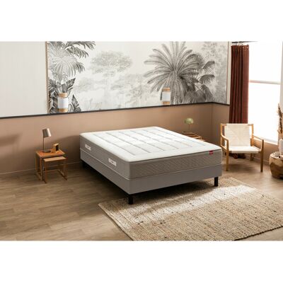 EPEDA - L'inoubliable - Gris - Base de lit - Ensemble matelas EPEDA - L'inoubliable - Gris - Base de lit - Ensemble matelas