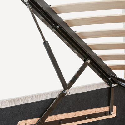 AM.PM Lit double coffre, avec sommier relevable, en chêne et plaqué, ILOSS AM.PM Lit double coffre, avec sommier relevable, en chêne et plaqué, ILOSS