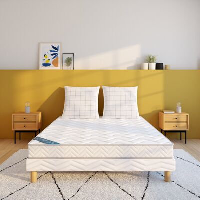 Ensemble Matelas et Sommier La Redoute Interieurs - Confortable, Blanc Ensemble Matelas et Sommier La Redoute Interieurs - Confortable, Blanc