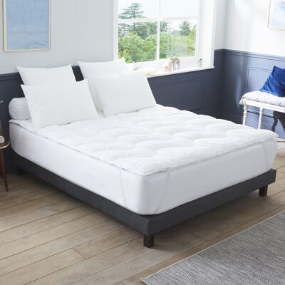DODO Surconfort Matelas Topper - Très Doux, Blanc - Surmatelas DODO Surconfort Matelas Topper - Très Doux, Blanc - Surmatelas