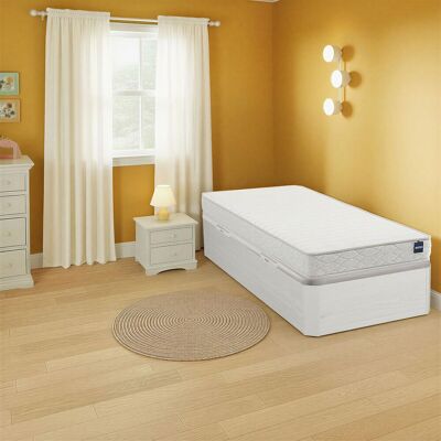 Ensemble matelas mousse BULTEX PRIMO FAIR 2 et sommier coffre SPACE UP JUNIOR Ensemble matelas mousse BULTEX PRIMO FAIR 2 et sommier coffre SPACE UP JUNIOR