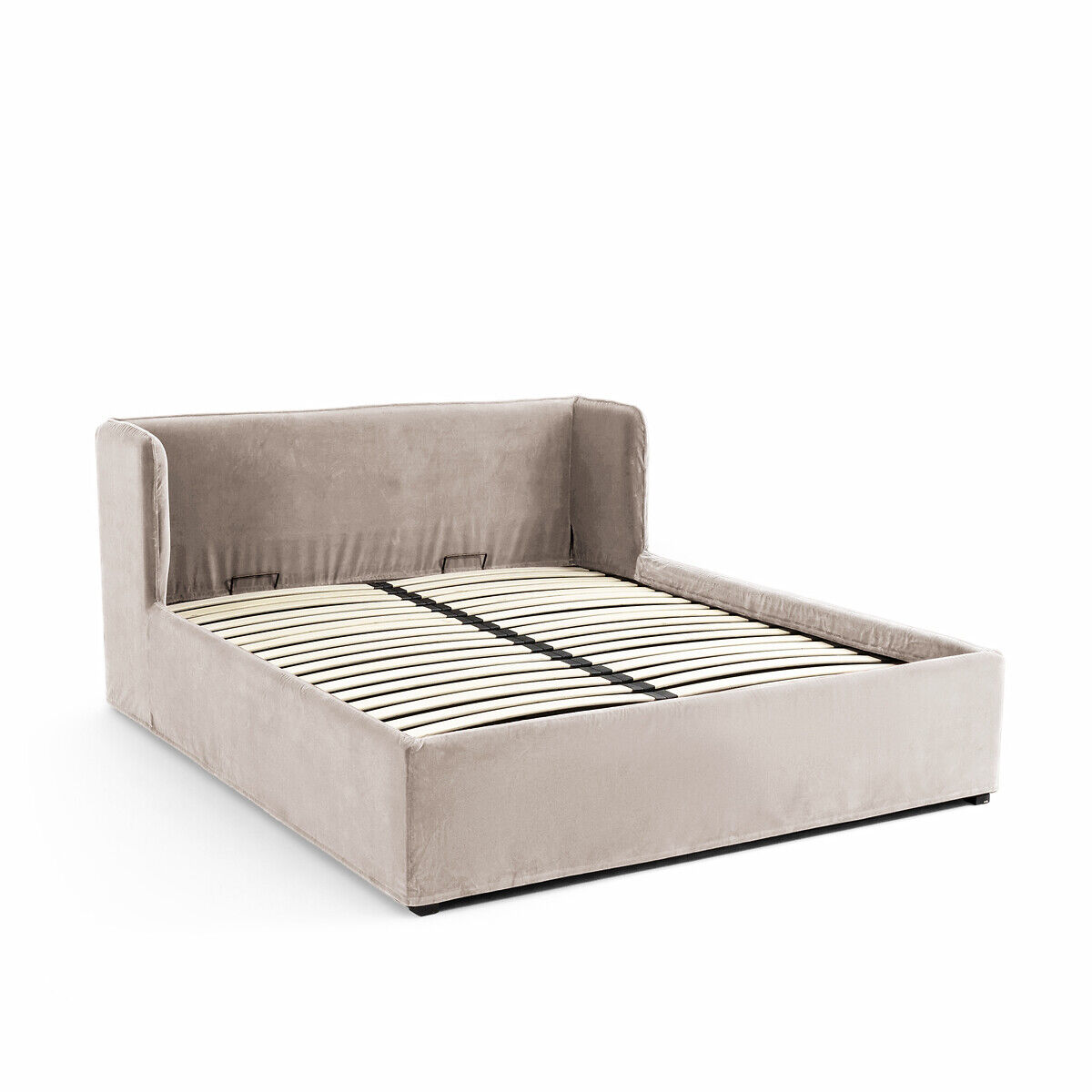 AM.PM Lit-coffre velours avec sommier relevable, Robwig