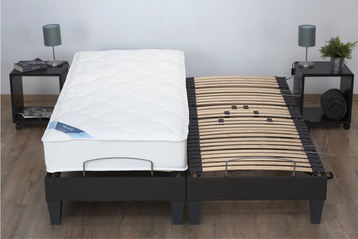 LA REDOUTE INTERIEURS Ensemble sommier TPR + matelas ressorts ensachés