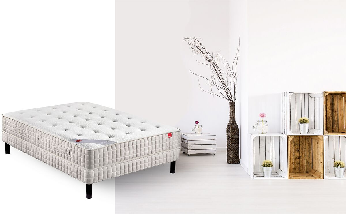 EPEDA Ensemble matelas Orchidée et sommier