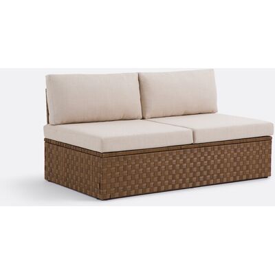 LA REDOUTE INTERIEURS Canapé de jardin, en résine tressée, 2 places, ALZÉNA LA REDOUTE INTERIEURS Canapé de jardin, en résine tressée, 2 places, ALZÉNA