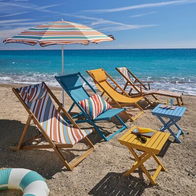 LA REDOUTE INTERIEURS Chaise longue pliante en acacia huilé, SARDAIGNE LA REDOUTE INTERIEURS Chaise longue pliante en acacia huilé, SARDAIGNE