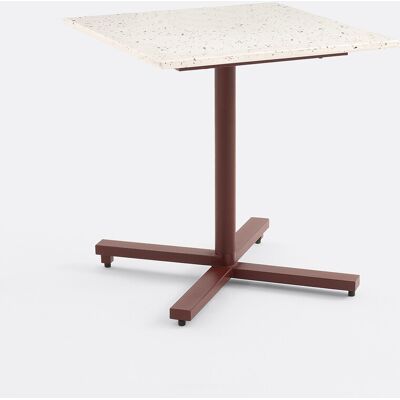 LA REDOUTE INTERIEURS Table de jardin, plateau rabattable en terrazzo, OPALA LA REDOUTE INTERIEURS Table de jardin, plateau rabattable en terrazzo, OPALA