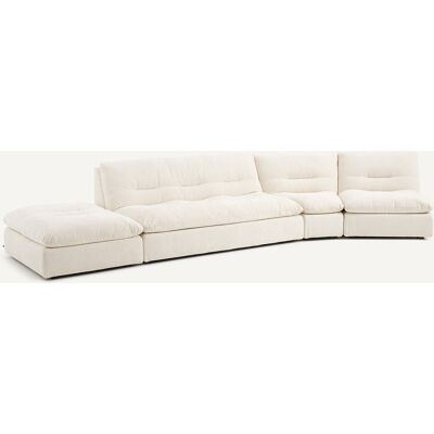 AM.PM Canapé 3P modulable velours chenille, Giuliano AM.PM Canapé 3P modulable velours chenille, Giuliano