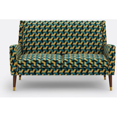 La Redoute Interieurs - 2-Sitzer-Sofa - Bleu/Jaune La Redoute Interieurs - 2-Sitzer-Sofa - Bleu/Jaune