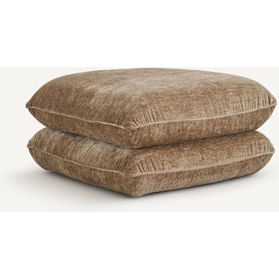 AM.PM Pouf XL en velours texturé, FRIDA AM.PM Pouf XL en velours texturé, FRIDA