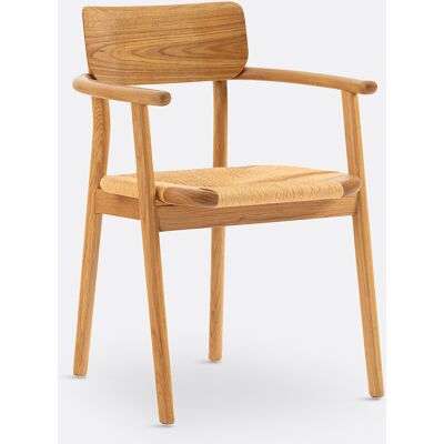 LA REDOUTE INTERIEURS Fauteuil de table chêne massif et tressage, Pipo LA REDOUTE INTERIEURS Fauteuil de table chêne massif et tressage, Pipo