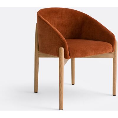 LA REDOUTE INTERIEURS Fauteuil de table en tissu texturé, BECA LA REDOUTE INTERIEURS Fauteuil de table en tissu texturé, BECA