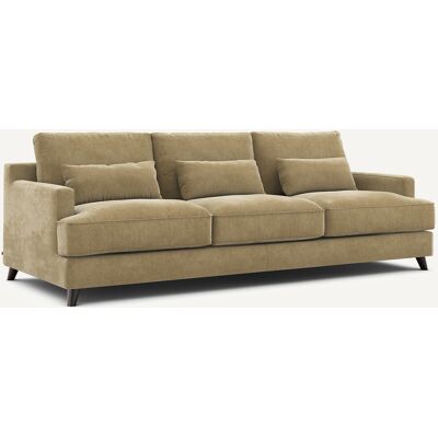 AM.PM Canapé 3 ou 4 places, en velours stonewashed, ALWINE AM.PM Canapé 3 ou 4 places, en velours stonewashed, ALWINE