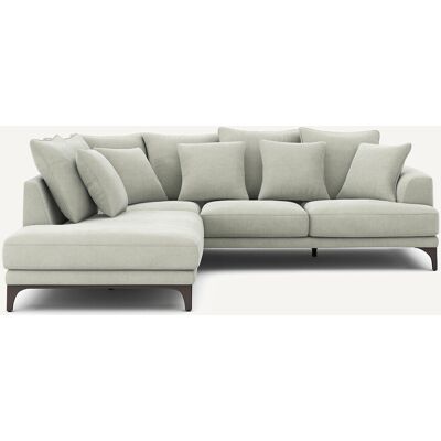 AM.PM Canapé d'angle en velours stonewashed, ARMENTO AM.PM Canapé d'angle en velours stonewashed, ARMENTO