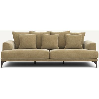 AM.PM Canapé 3 ou 4 places, en velours stonewashed, ARMENTO AM.PM Canapé 3 ou 4 places, en velours stonewashed, ARMENTO