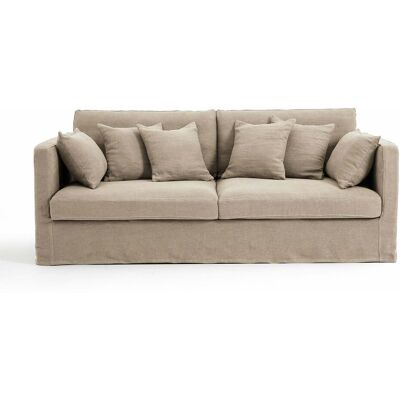 Housse de canapé en lin AM.PM Neo Kinkajou Beige - 3-5 Places Housse de canapé en lin AM.PM Neo Kinkajou Beige - 3-5 Places