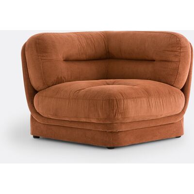 La Redoute Interieurs Jonas Canapé d'angle en velours - Module aménageable La Redoute Interieurs Jonas Canapé d'angle en velours - Module aménageable