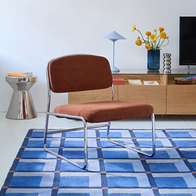 LA REDOUTE INTERIEURS Fauteuil chrome et tissu, Celestina LA REDOUTE INTERIEURS Fauteuil chrome et tissu, Celestina