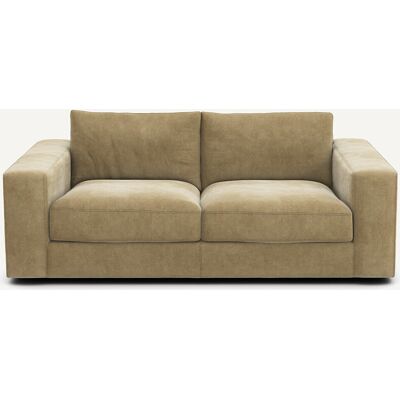 AM.PM Canapé 3 places compact en velours stonewashed, SKANDER AM.PM Canapé 3 places compact en velours stonewashed, SKANDER