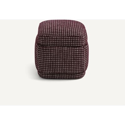 AM.PM Pouf en jacquard pied de poule, CLEOPHEE AM.PM Pouf en jacquard pied de poule, CLEOPHEE