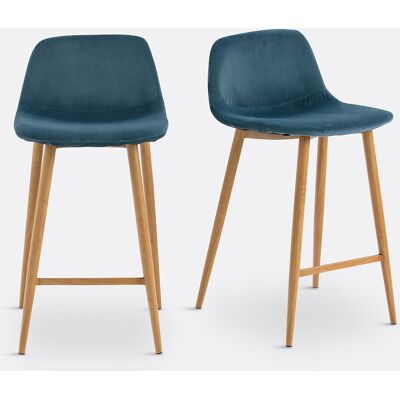 LA REDOUTE INTERIEURS Lot de 2 chaises de bar mi-hauteur Lavergne LA REDOUTE INTERIEURS Lot de 2 chaises de bar mi-hauteur Lavergne
