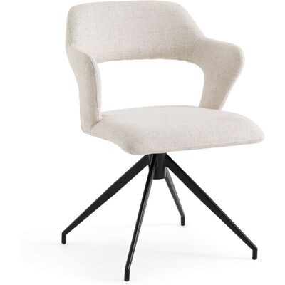 AM.PM Fauteuil de table pivotant, toile nattée, Asyar AM.PM Fauteuil de table pivotant, toile nattée, Asyar