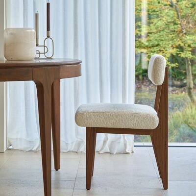 Chaise Bouclé Noyer AM.PM - Chaise Chaise Bouclé Noyer AM.PM - Chaise