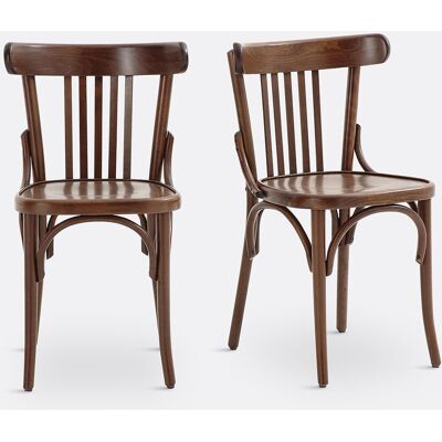 LA REDOUTE INTERIEURS Lot de 2 chaises à barreaux, Bistro LA REDOUTE INTERIEURS Lot de 2 chaises à barreaux, Bistro