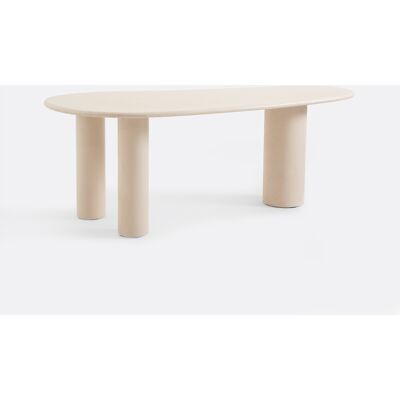 LA REDOUTE INTERIEURS Table à manger, effet béton, forme oblongue, 6 couverts, OYATA LA REDOUTE INTERIEURS Table à manger, effet béton, forme oblongue, 6 couverts, OYATA