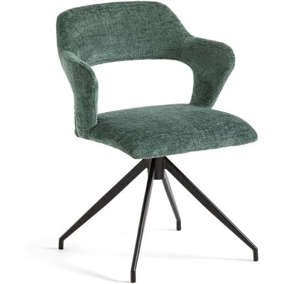 AM.PM Fauteuil de table pivotant chenille flammée, Asyar AM.PM Fauteuil de table pivotant chenille flammée, Asyar