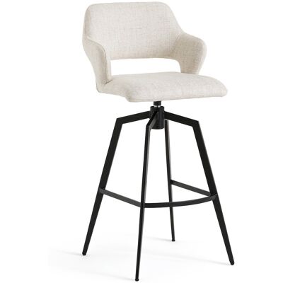 AM.PM Fauteuil de bar pivotant toile nattée, Asyar AM.PM Fauteuil de bar pivotant toile nattée, Asyar