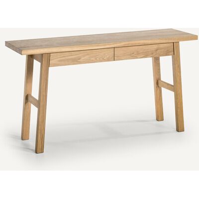 La Redoute Liu Table Console - Nature - 2 tiroirs - Chêne Massif La Redoute Liu Table Console - Nature - 2 tiroirs - Chêne Massif