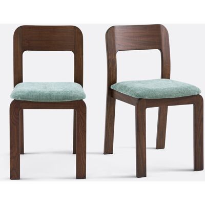 LA REDOUTE INTERIEURS Lot de 2 chaises rembourrées en orme massif Talet LA REDOUTE INTERIEURS Lot de 2 chaises rembourrées en orme massif Talet