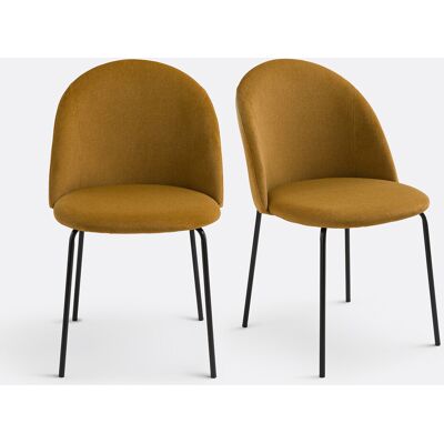 LA REDOUTE INTERIEURS Lot de 2 chaises velours, Nordie LA REDOUTE INTERIEURS Lot de 2 chaises velours, Nordie