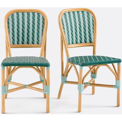 LA REDOUTE INTERIEURS Lot de 2 chaises tressées, Musette LA REDOUTE INTERIEURS Lot de 2 chaises tressées, Musette