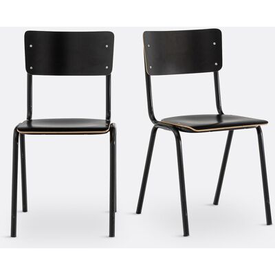 LA REDOUTE INTERIEURS Chaises Hiba Empilables - Résistantes, empilables - Type scolaire LA REDOUTE INTERIEURS Chaises Hiba Empilables - Résistantes, empilables - Type scolaire