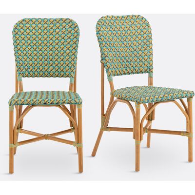 LA REDOUTE INTERIEURS Lot de 2 chaises tressées, Musette LA REDOUTE INTERIEURS Lot de 2 chaises tressées, Musette