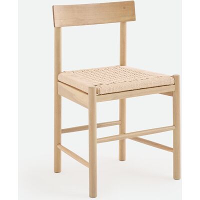 LA REDOUTE INTERIEURS Chaise en chêne massif effet bois blanchi, assise en corde, TAGA LA REDOUTE INTERIEURS Chaise en chêne massif effet bois blanchi, assise en corde, TAGA
