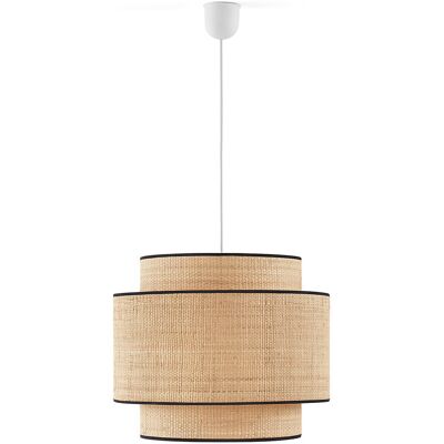 LA REDOUTE INTERIEURS Suspension Beige Double Raffia - Luminaire de plafond LA REDOUTE INTERIEURS Suspension Beige Double Raffia - Luminaire de plafond