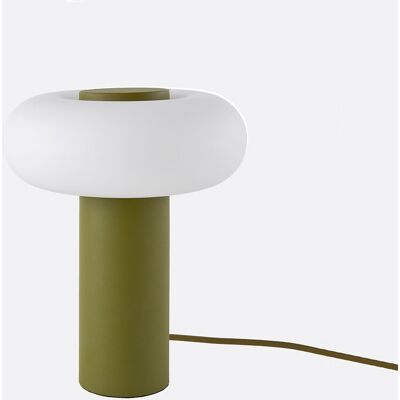 LA REDOUTE INTERIEURS Lampe à poser, en métal fer et opaline, H25,6 cm, OMER LA REDOUTE INTERIEURS Lampe à poser, en métal fer et opaline, H25,6 cm, OMER