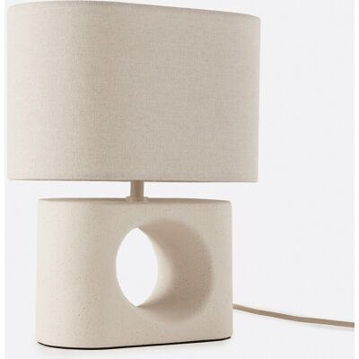 LA REDOUTE INTERIEURS Lampe à poser en céramique et lin, GANI LA REDOUTE INTERIEURS Lampe à poser en céramique et lin, GANI